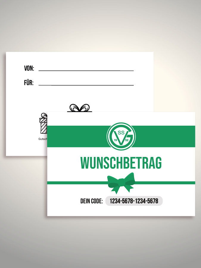 Geschenkgutschein per Versand (Weiß)