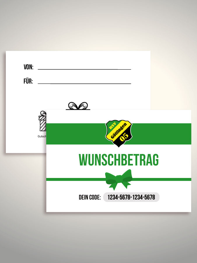 Geschenkgutschein per Versand (Weiß)