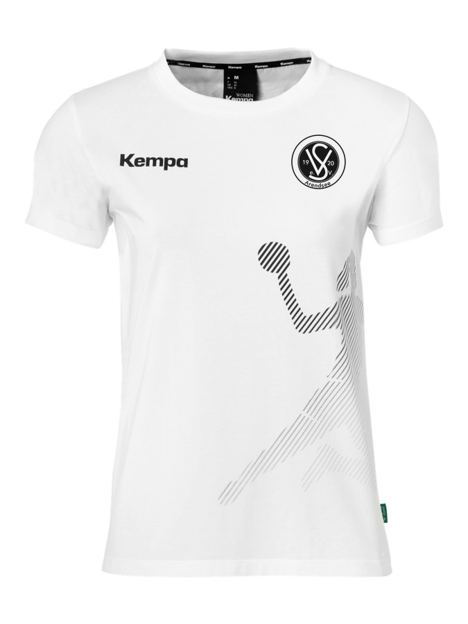 Kempa T-Shirt Black & White Damen