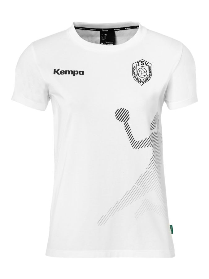 Kempa T-Shirt Black & White Damen
