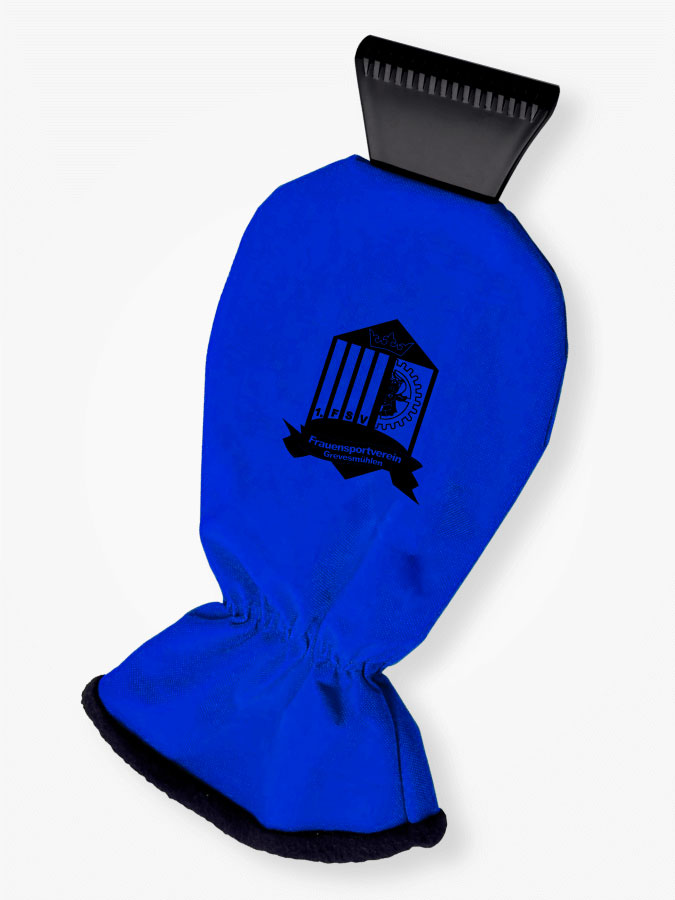 Eiskratzer mit Handschuh