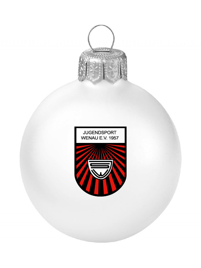 Weihnachtskugel Logo 8cm