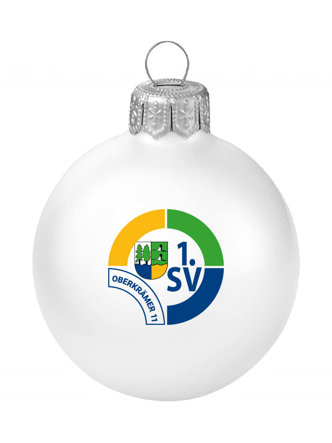Weihnachtskugel Logo 8cm