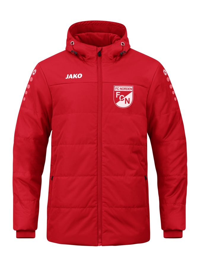 Jako Coachjacke Team mit Kapuze