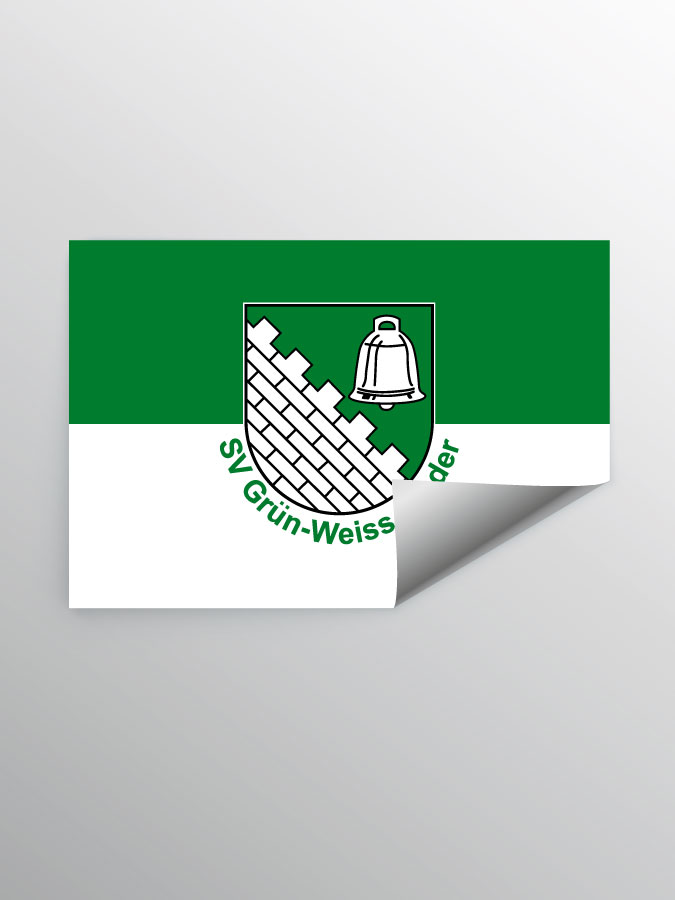 Aufkleber DIN A7 Logo