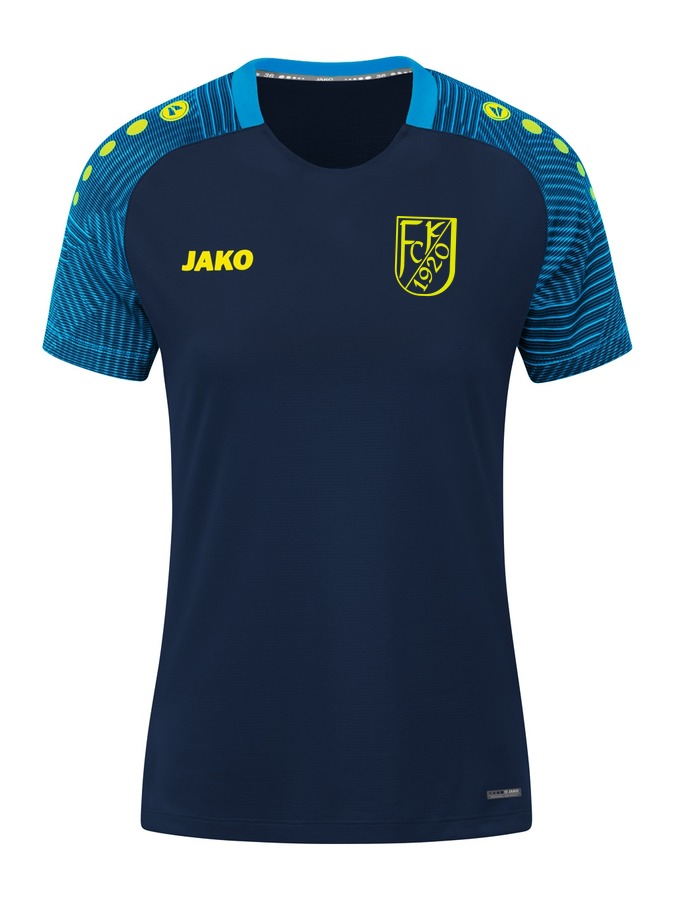 Navy-Hellblau-Neongelb