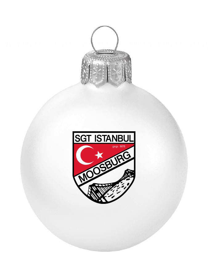 Weihnachtskugel Logo 8cm
