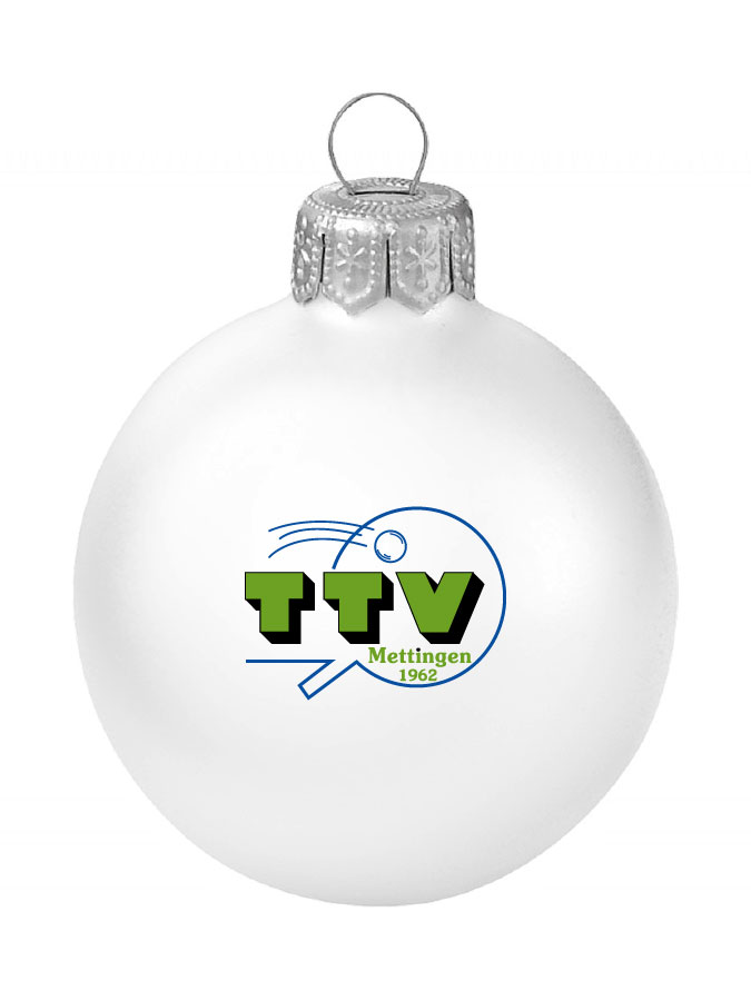 Weihnachtskugel Logo 8cm