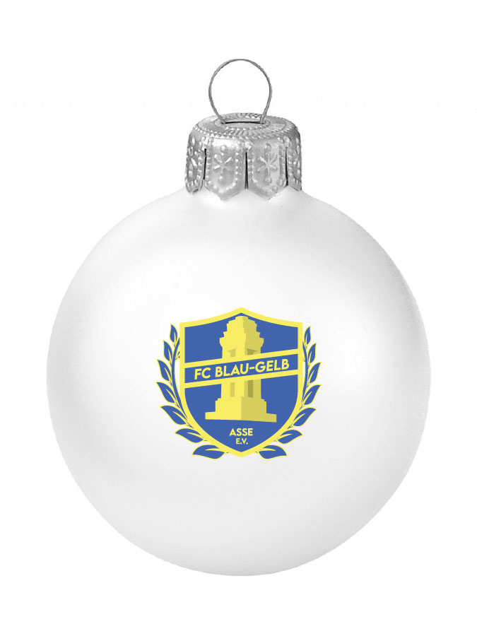 Weihnachtskugel Logo 8cm