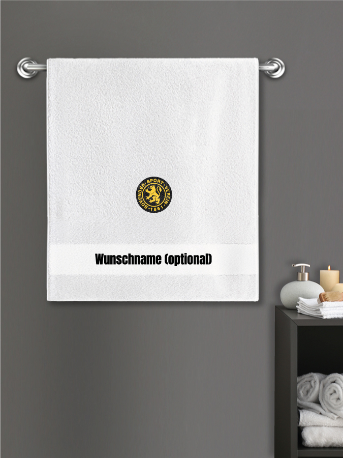 Badehandtuch Team Sticklogo