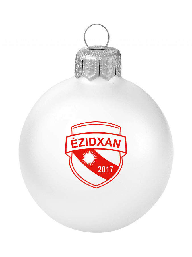 Weihnachtskugel Logo 8cm