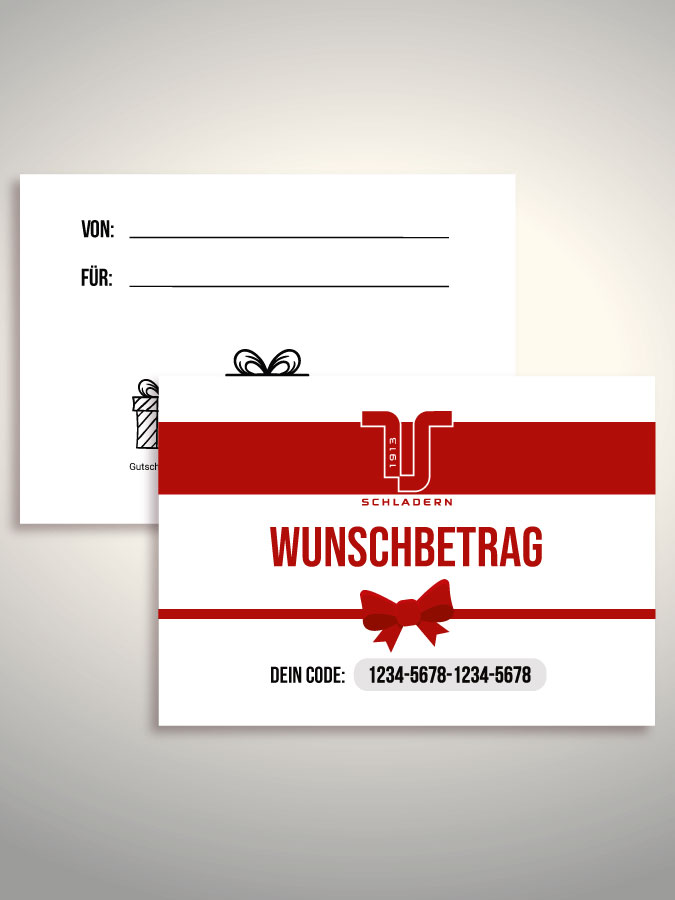 Geschenkgutschein per Versand (Weiß)