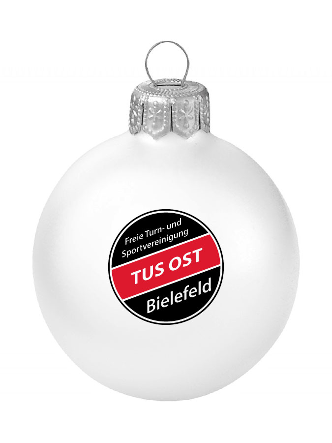 Weihnachtskugel Logo 8cm