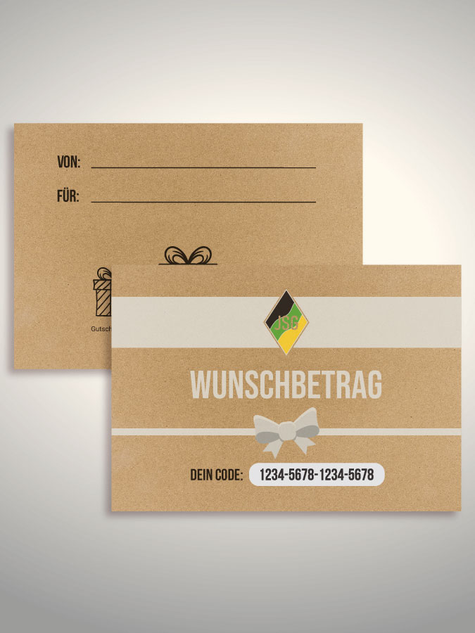 Geschenkgutschein per Versand (Kraftpapier)