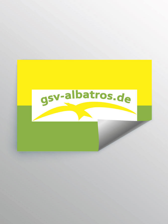 Aufkleber DIN A7 Logo