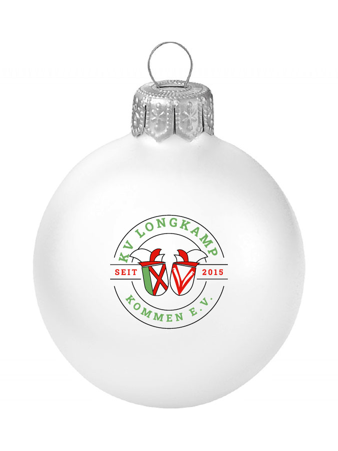 Weihnachtskugel Logo 8cm