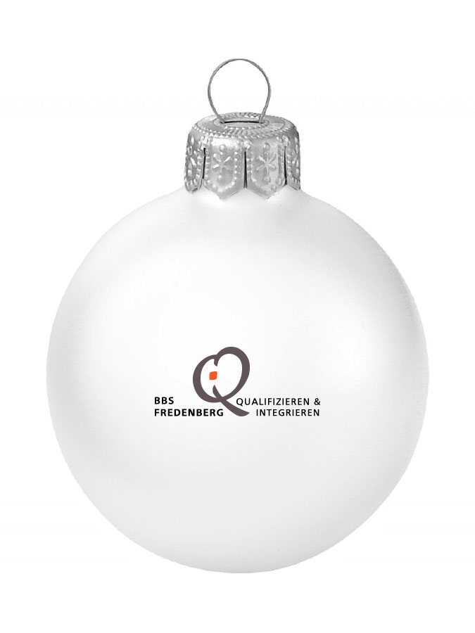 Weihnachtskugel Logo 8cm