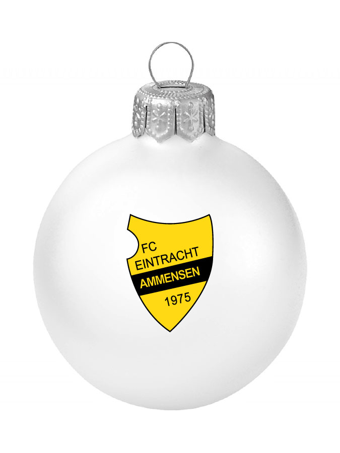 Weihnachtskugel Logo 8cm