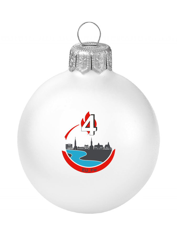 Weihnachtskugel Logo 8cm