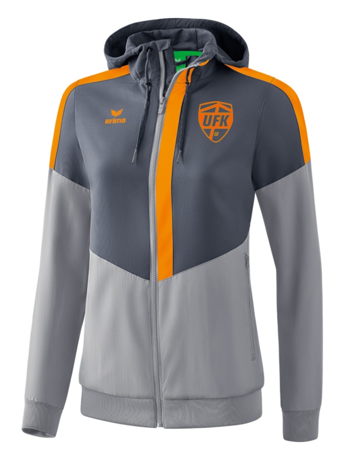 Erima Squad Tracktop Jacke mit Kapuze Damen