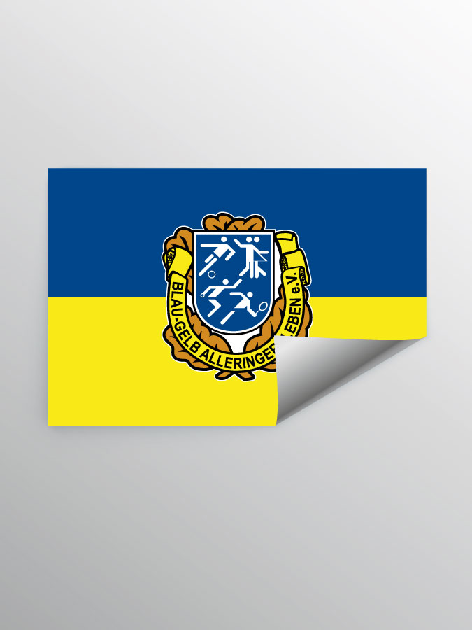 Aufkleber DIN A7 Logo