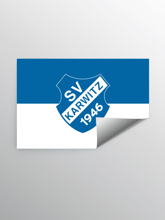 Aufkleber DIN A7 Logo