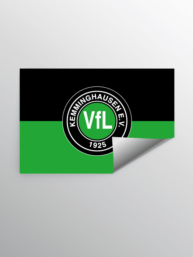 Aufkleber DIN A7 Logo