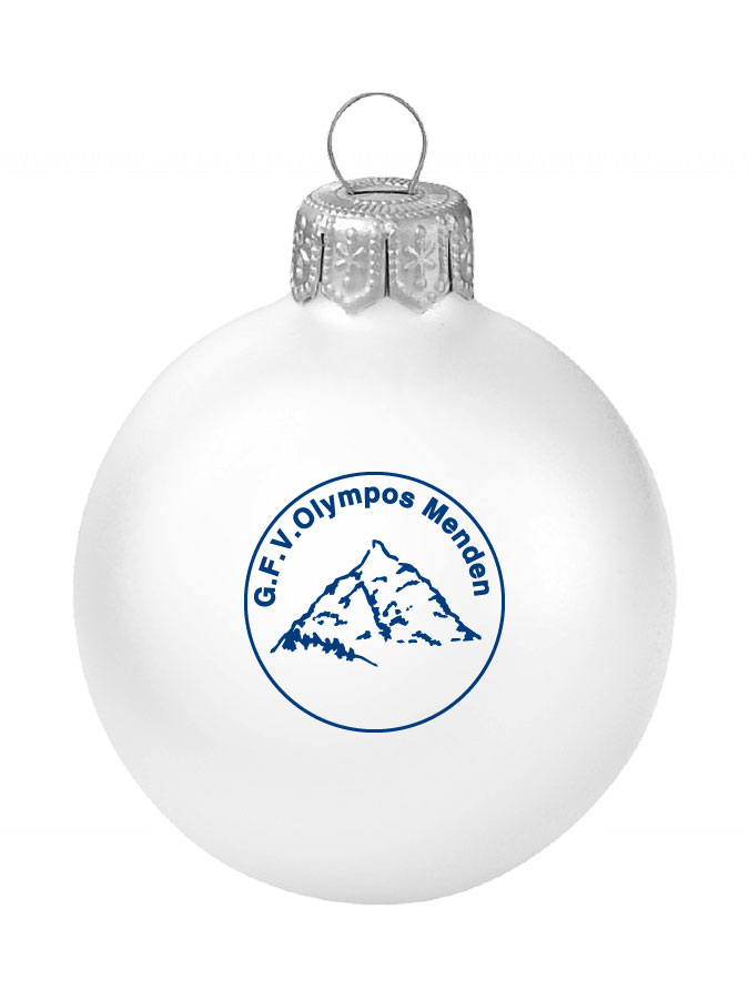 Weihnachtskugel Logo 8cm