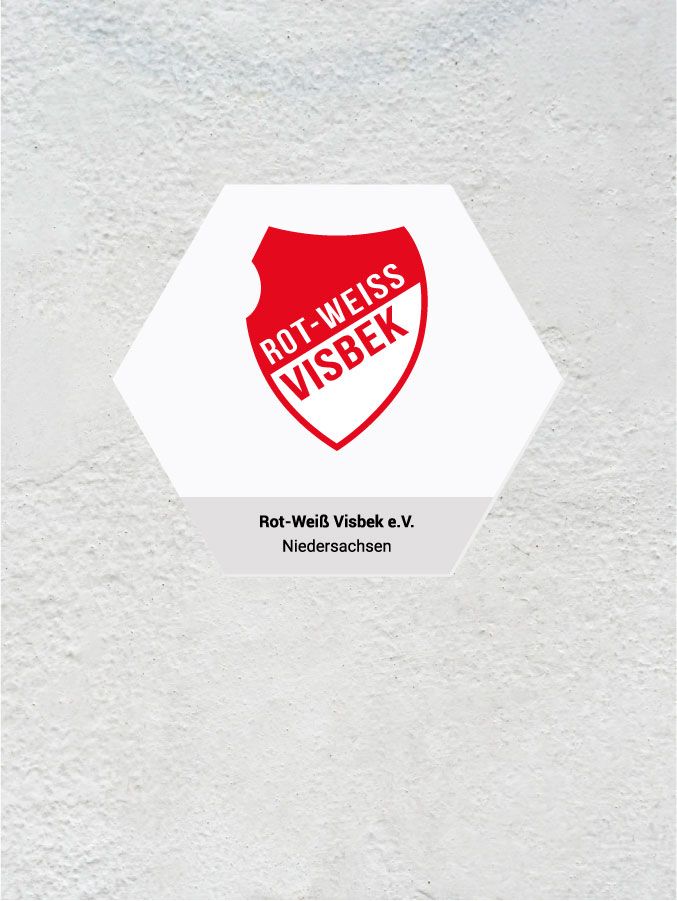 Wandkachel Hexagon mit Logo