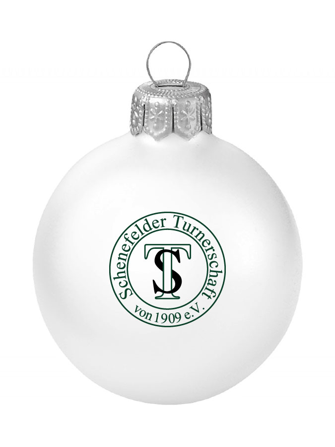 Weihnachtskugel Logo 8cm