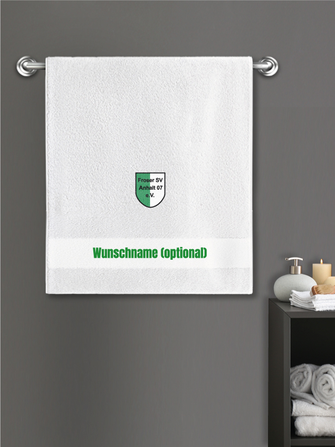 Badehandtuch Team Sticklogo