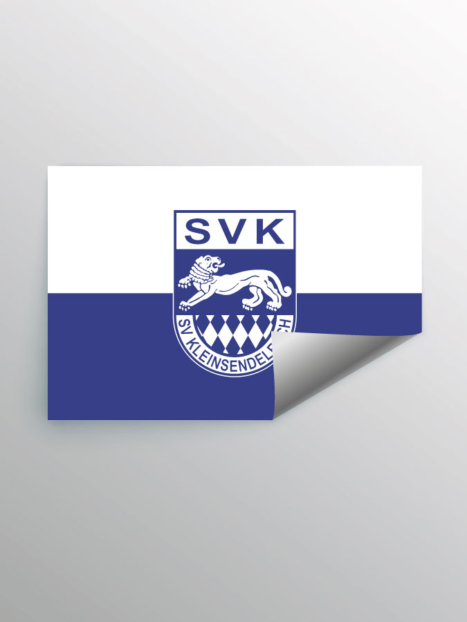 Aufkleber DIN A7 Logo