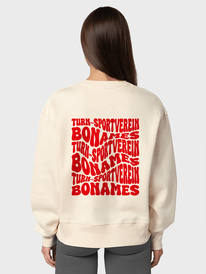 Oversized Sweater Wavy Damen