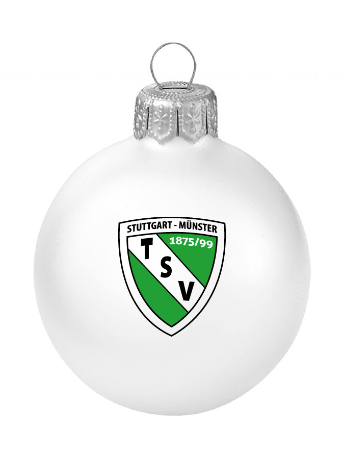 Weihnachtskugel Logo 8cm