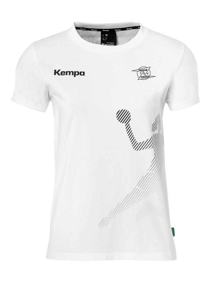 Kempa T-Shirt Black & White Damen