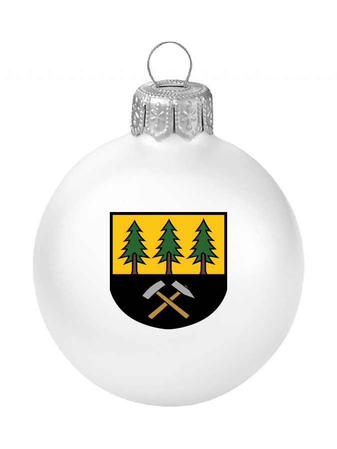 Weihnachtskugel Logo 8cm