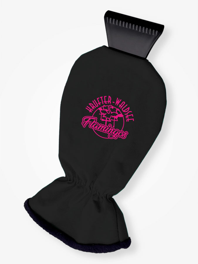 Eiskratzer mit Handschuh