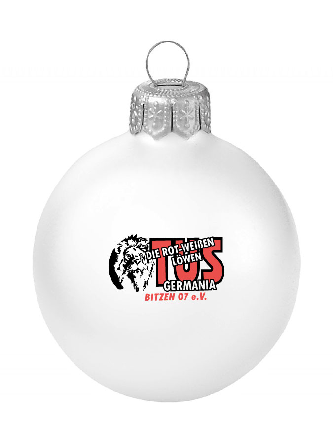 Weihnachtskugel Logo 8cm