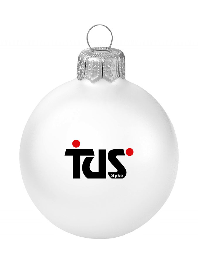 Weihnachtskugel Logo 8cm
