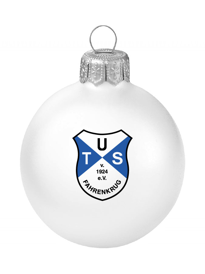 Weihnachtskugel Logo 8cm