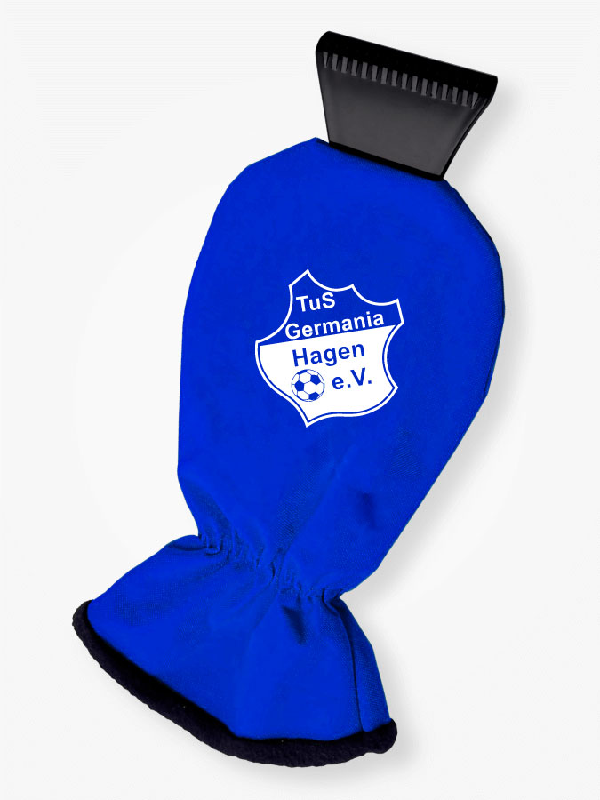 Eiskratzer mit Handschuh