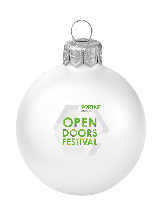 Weihnachtskugel Logo 8cm