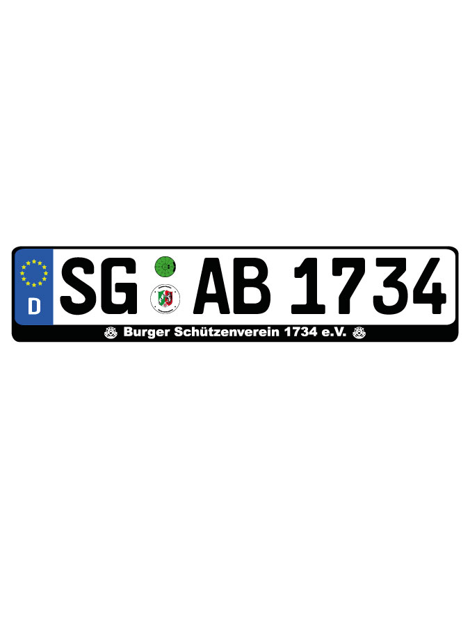 Kennzeichenhalter Kalden (2er Set)