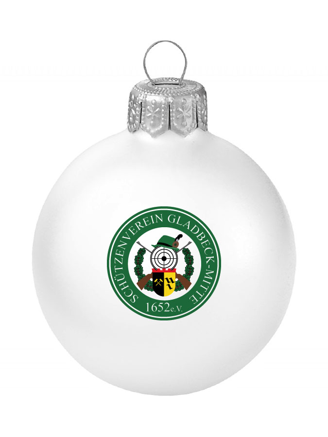 Weihnachtskugel Logo 8cm