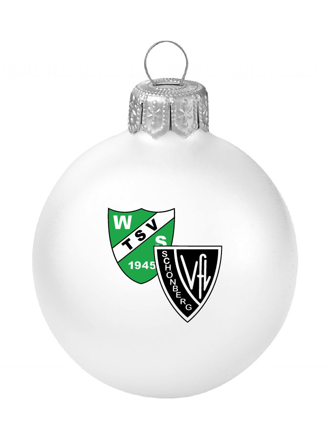 Weihnachtskugel Logo 8cm