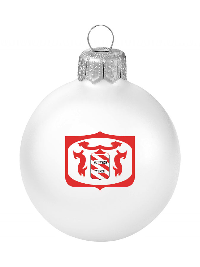 Weihnachtskugel Logo 8cm