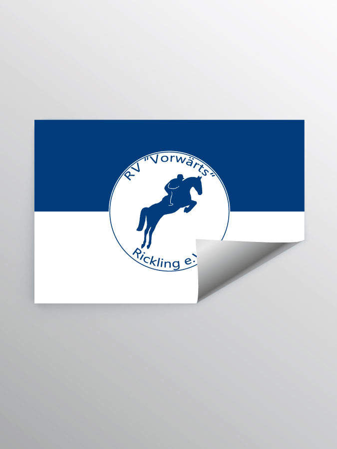 Aufkleber DIN A7 Logo