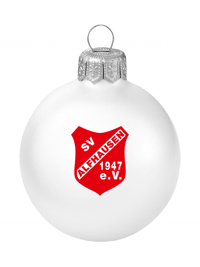 Weihnachtskugel Logo 8cm