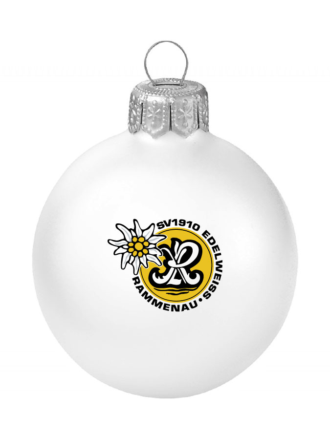 Weihnachtskugel Logo 8cm