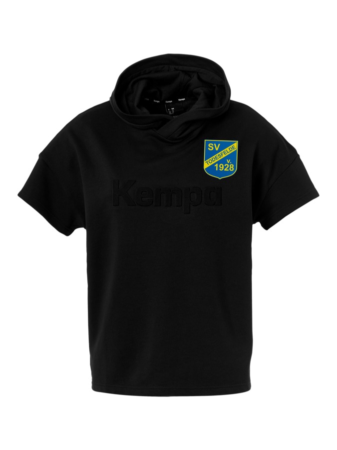 Kempa Kapuzen-T-Shirt Black & White Damen